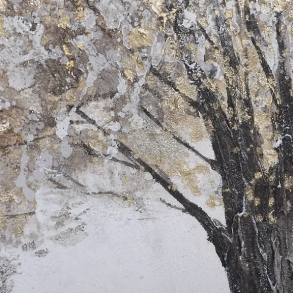 Kirkland's Home Framed Art-Gold Tree Rice Paper Framed Art Print