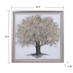 Kirkland's Home Framed Art-Gold Tree Rice Paper Framed Art Print
