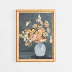 Kirkland's Home Framed Art-Golden Floral Framed Art Print