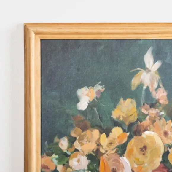 Kirkland's Home Framed Art-Golden Floral Framed Art Print