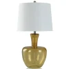 Kirkland's Home Table Lamps-Golden Honey Glass Gourd Table Lamp