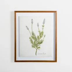 Kirkland's Home Framed Art-Golden Leaves Herbs Lavender Framed Art Print