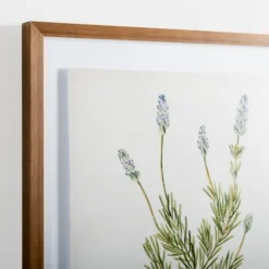 Kirkland's Home Framed Art-Golden Leaves Herbs Lavender Framed Art Print