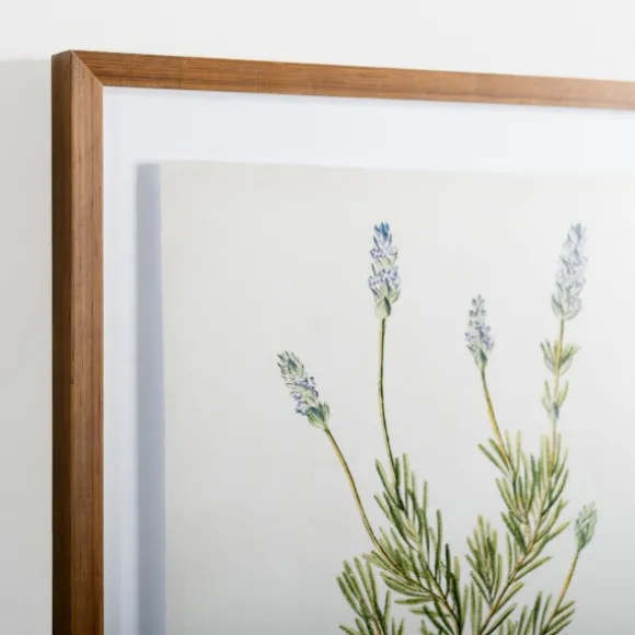 Kirkland's Home Framed Art-Golden Leaves Herbs Lavender Framed Art Print