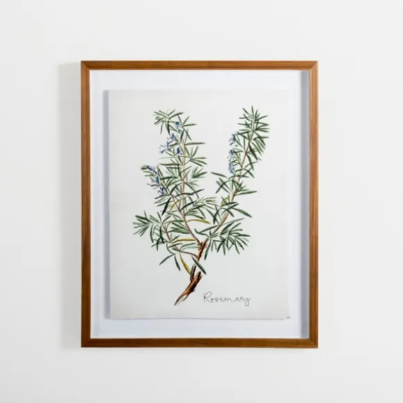 Kirkland's Home Framed Art-Golden Leaves Herbs Rosemary Framed Art Print