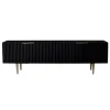 Kirkland's Home Tv Stands & Media Consoles-Golden Onyx Ribbed Side Console Table