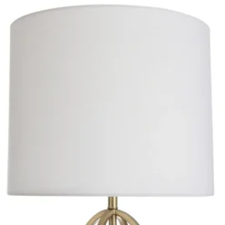Kirkland's Home Table Lamps-Golden Open Egg Base Table Lamp