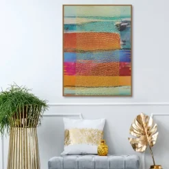 Kirkland's Home Canvas Art-Golden Rain Framed Canvas Art Print