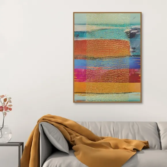 Kirkland's Home Canvas Art-Golden Rain Framed Canvas Art Print