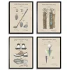 Kirkland's Home Framed Art-Golf Patents Framed Art Prints, Set Of 4