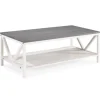 Kirkland's Home Coffee Tables-Gray And Barnwood Coffee Table