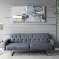 Kirkland's Home Framed Art-Gray And Brown Abstract Stones Framed Wall Art