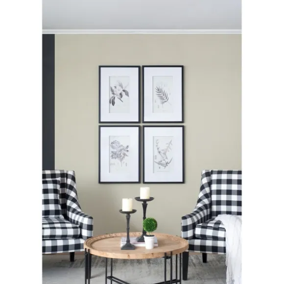 Kirkland's Home Framed Art-Gray And Cream Foliage 4-Pc. Framed Wall Art Set