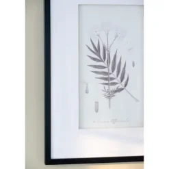 Kirkland's Home Framed Art-Gray And Cream Foliage 4-Pc. Framed Wall Art Set