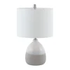 Kirkland's Home Table Lamps-Gray And Gradient Ceramic Table Lamp