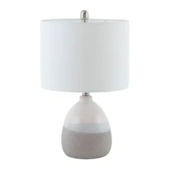 Kirkland's Home Table Lamps-Gray And Gradient Ceramic Table Lamp