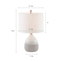 Kirkland's Home Table Lamps-Gray And Gradient Ceramic Table Lamp