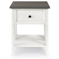 Kirkland's Home Accent & End Tables-Gray And Wash Reclaimed Wood Accent Table
