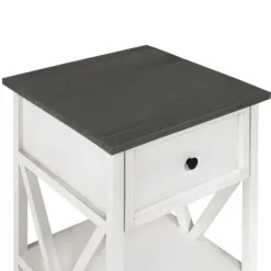 Kirkland's Home Accent & End Tables-Gray And Wash Reclaimed Wood Accent Table