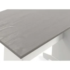 Kirkland's Home Dining Sets-Gray And White 3-Pc. Dining Nook Set