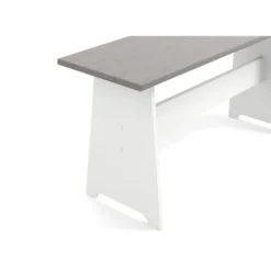 Kirkland's Home Dining Sets-Gray And White 3-Pc. Dining Nook Set