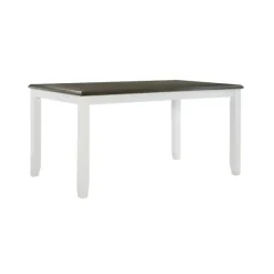 Kirkland's Home Dining Tables-Gray And White Two-Toned Wood Dining Table