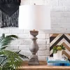 Kirkland's Home Table Lamps-Gray Balustrade Table Lamp