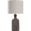 Kirkland's Home Table Lamps-Gray Concrete Jug Table Lamp