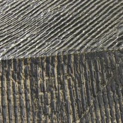 Kirkland's Home Accent & End Tables-Gray Hand-Stamped Iron Hexagon Accent Table