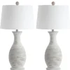 Kirkland's Home Table Lamps-Gray Jug Base Table Lamps, Set Of 2