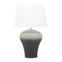 Kirkland's Home Table Lamps-Gray Ombre Ceramic Table Lamp