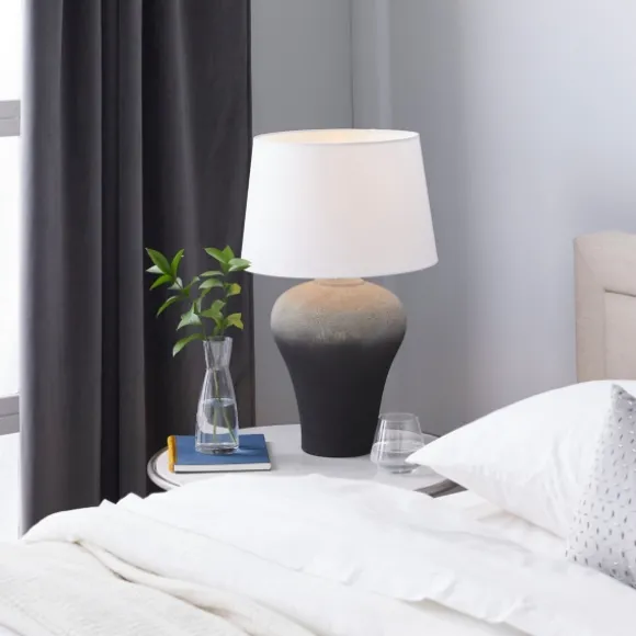 Kirkland's Home Table Lamps-Gray Ombre Ceramic Table Lamp