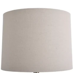 Kirkland's Home Table Lamps-Gray Ribbed Ceramic Table Lamp
