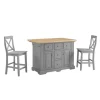 Kirkland's Home Kitchen Islands & Bar Carts-Gray Storage Cabinet 3-Pc. Kitchen Island Set
