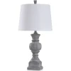 Kirkland's Home Table Lamps-Gray Textured Spindle Table Lamp