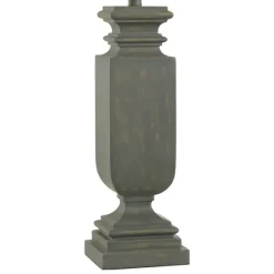 Kirkland's Home Table Lamps-Gray Traditional Rectangular Table Lamp