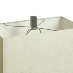 Kirkland's Home Table Lamps-Gray Traditional Rectangular Table Lamp