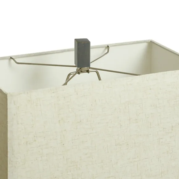 Kirkland's Home Table Lamps-Gray Traditional Rectangular Table Lamp