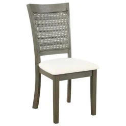 Kirkland's Home Dining Chairs-Gray Wilbur Cane Back Dining Chairs, Set Of 2