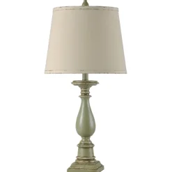 Kirkland's Home Table Lamps-Green French Country Table Lamp