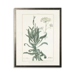 Kirkland's Home Framed Art-Greenery Botanical Ii Pewter Framed Art Print