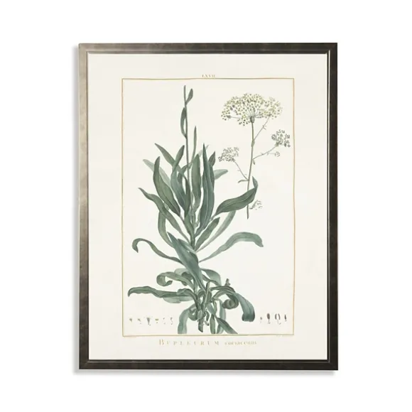 Kirkland's Home Framed Art-Greenery Botanical Ii Pewter Framed Art Print