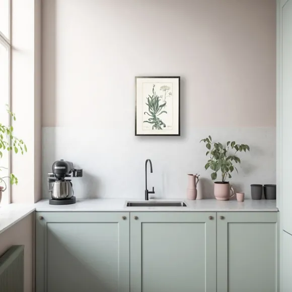 Kirkland's Home Framed Art-Greenery Botanical Ii Pewter Framed Art Print