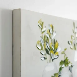 Kirkland's Home Canvas Art-Greenery In Bottle Vases Canvas Art Print