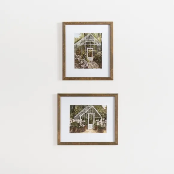 Kirkland's Home Framed Art-Greenhouse Garden Framed Art Prints, Set Of 2