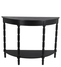 Kirkland's Home Console Tables-Half Round Wood Console Table