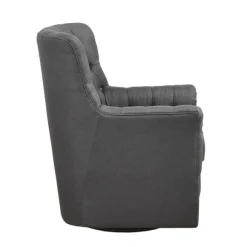 Kirkland's Home Accent Chairs-Hand-Tufted Swivel Glider Accent Chair