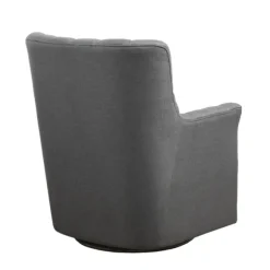 Kirkland's Home Accent Chairs-Hand-Tufted Swivel Glider Accent Chair