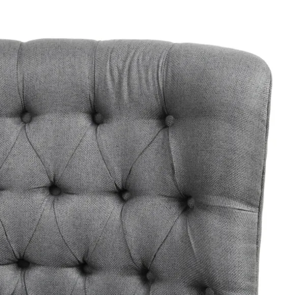 Kirkland's Home Accent Chairs-Hand-Tufted Swivel Glider Accent Chair
