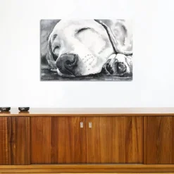 Kirkland's Home Canvas Art-Happy Dreams Dog Giclee Canvas Art Print, 40X26